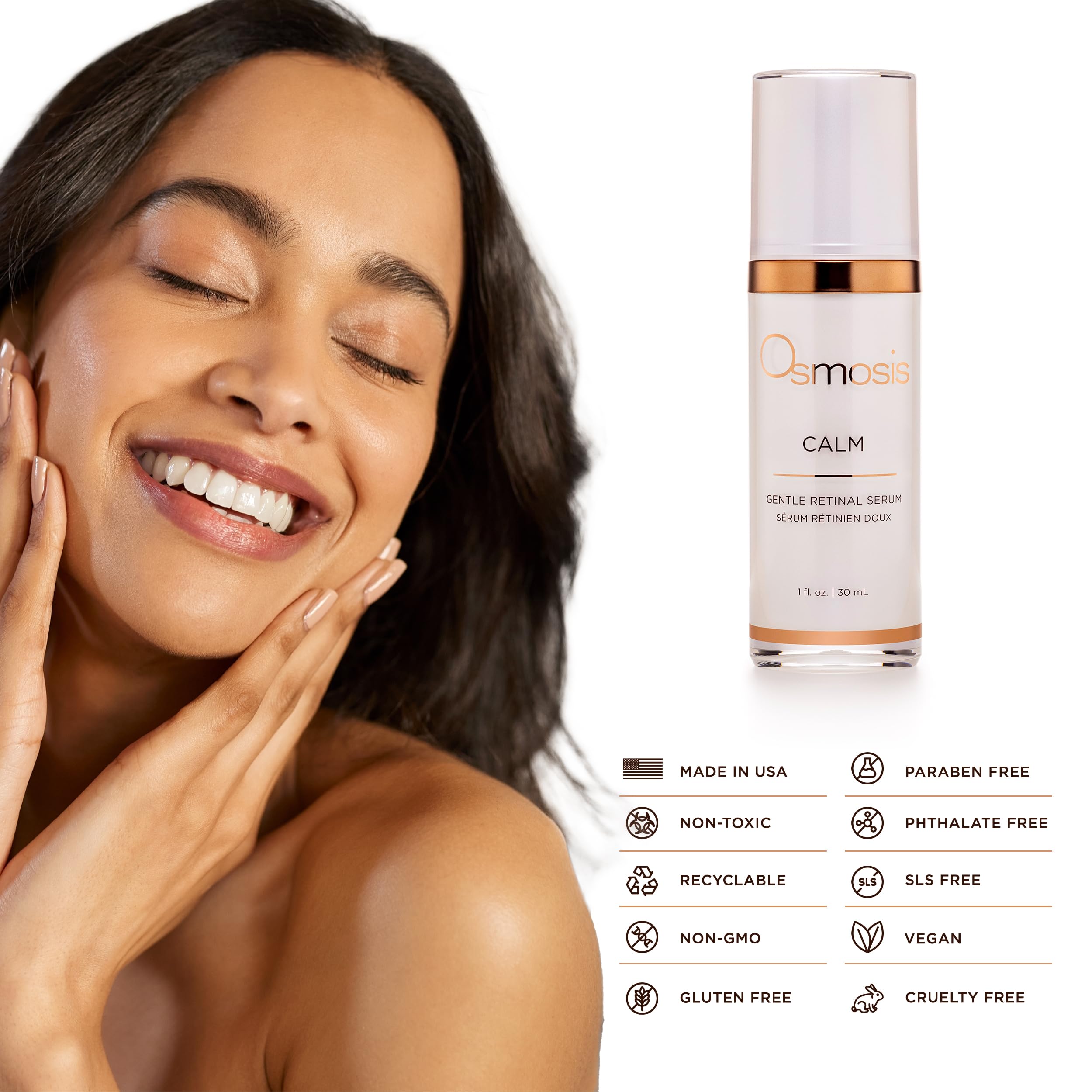 OSMOSIS CALM Gentle Retinal Facial Serum with Soothing Vitamin A for Sensitive Skin