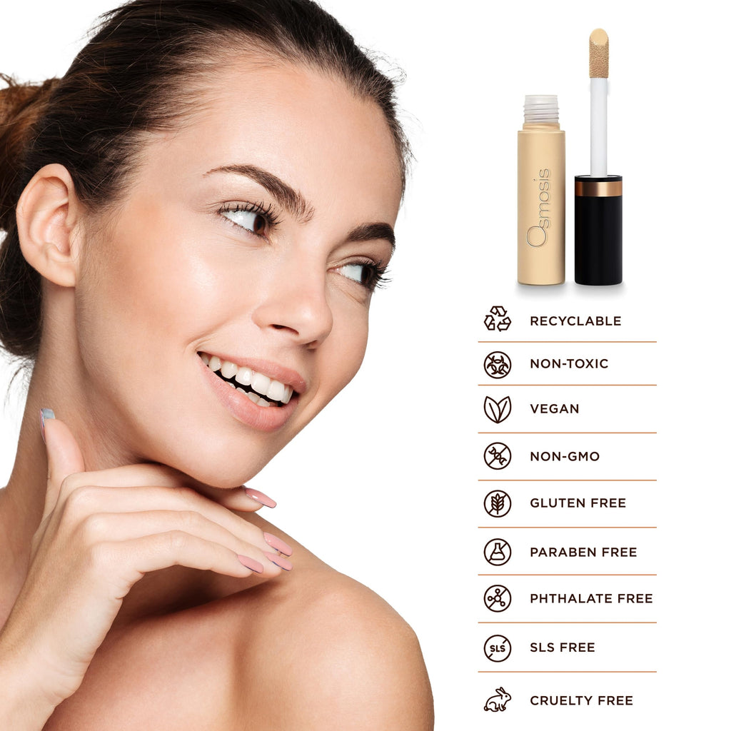 Osmosis Flawless Concealer – Lightweight, Medium to Full Coverage, Natural Matte Finish, Hydrates | 10 Shades (Truffle)