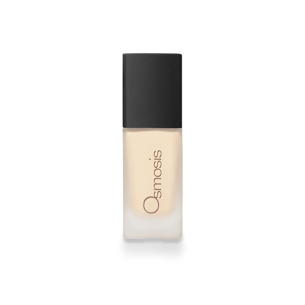 OSMOSIS Flawless Foundation — Lightweight Skincare Serum & Foundation, Matte Finish, 10 Shades (Ivory, 1 oz)