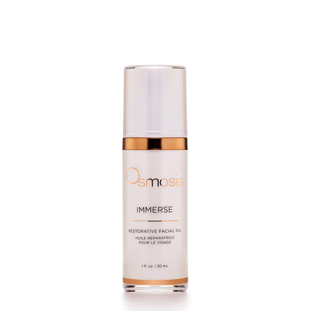 OSMOSIS IMMERSE Restorative Facial Oil with Emu & Raspberry Seed Oil, Calendula — 1 fl oz