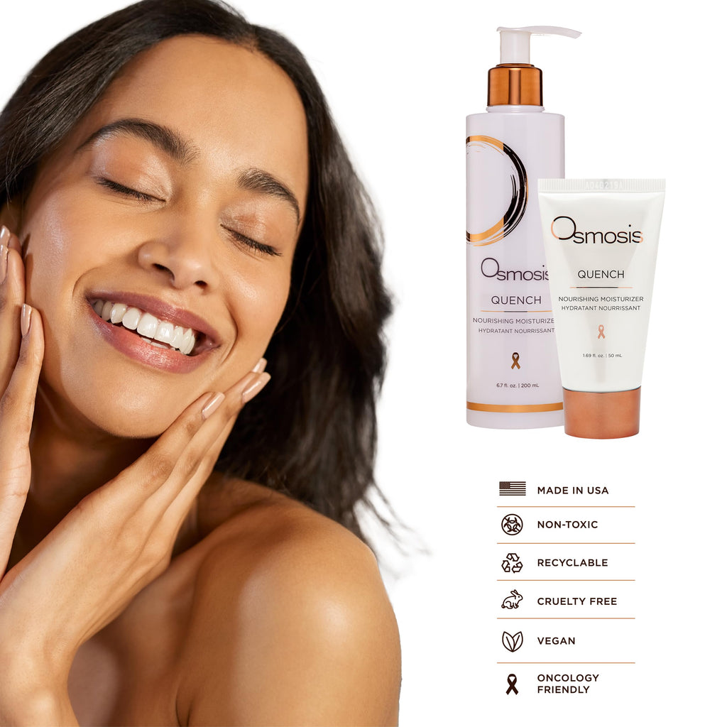 OSMOSIS QUENCH Daily Hydrating Moisturizer – Jojoba, Shea & Hyaluronic Acid | 6.7 oz