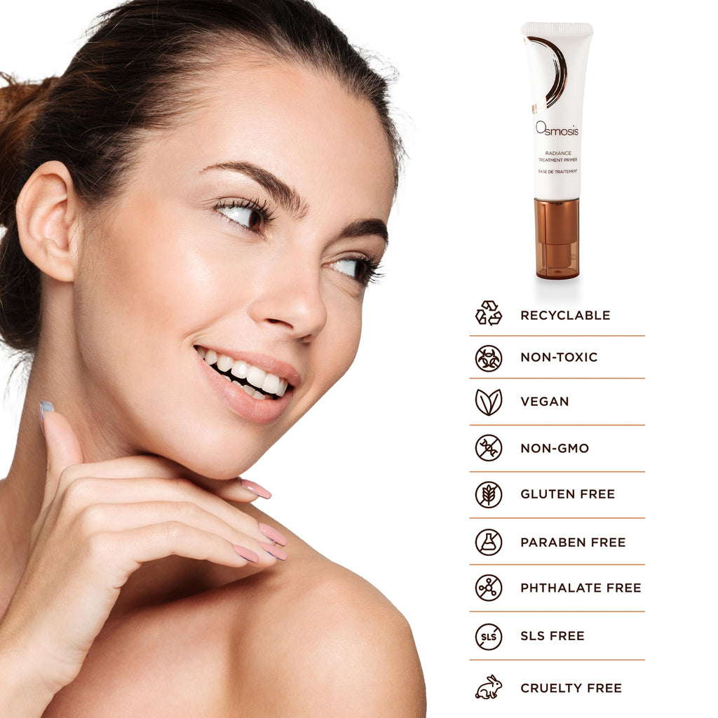 Osmosis Radiance Treatment Face Primer – Pore Filling & Wrinkle Blur for All Skin Types | 1 Fl Oz
