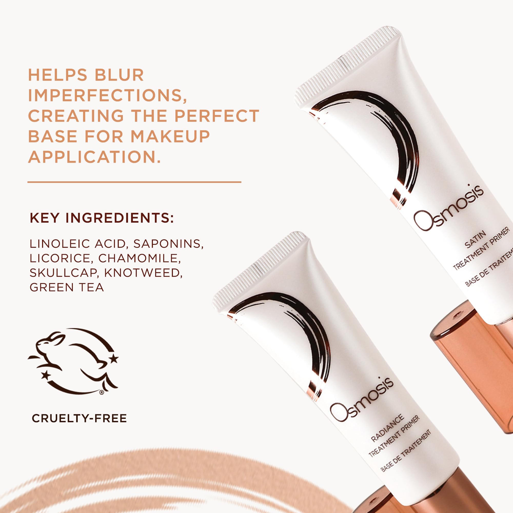 OSMOSIS Satin Treatment Primer – Semi-Matte Makeup Base for All Skin Types | 1 Fl Oz