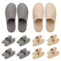 OSTADARRA 10 Pairs Spa Slippers – Non-Slip Disposable Guest Slippers for Hotels & Home