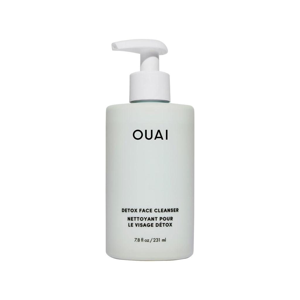 OUAI Detox Facial Cleanser - Deep Cleansing Face Wash with Glycolic Acid, Niacinamide & PHA