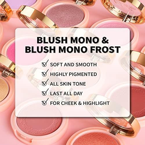 OULAC Blush Powder Mauve | Natural Matte Finish, Buildable Color, Vegan & Cruelty-Free 4.8g