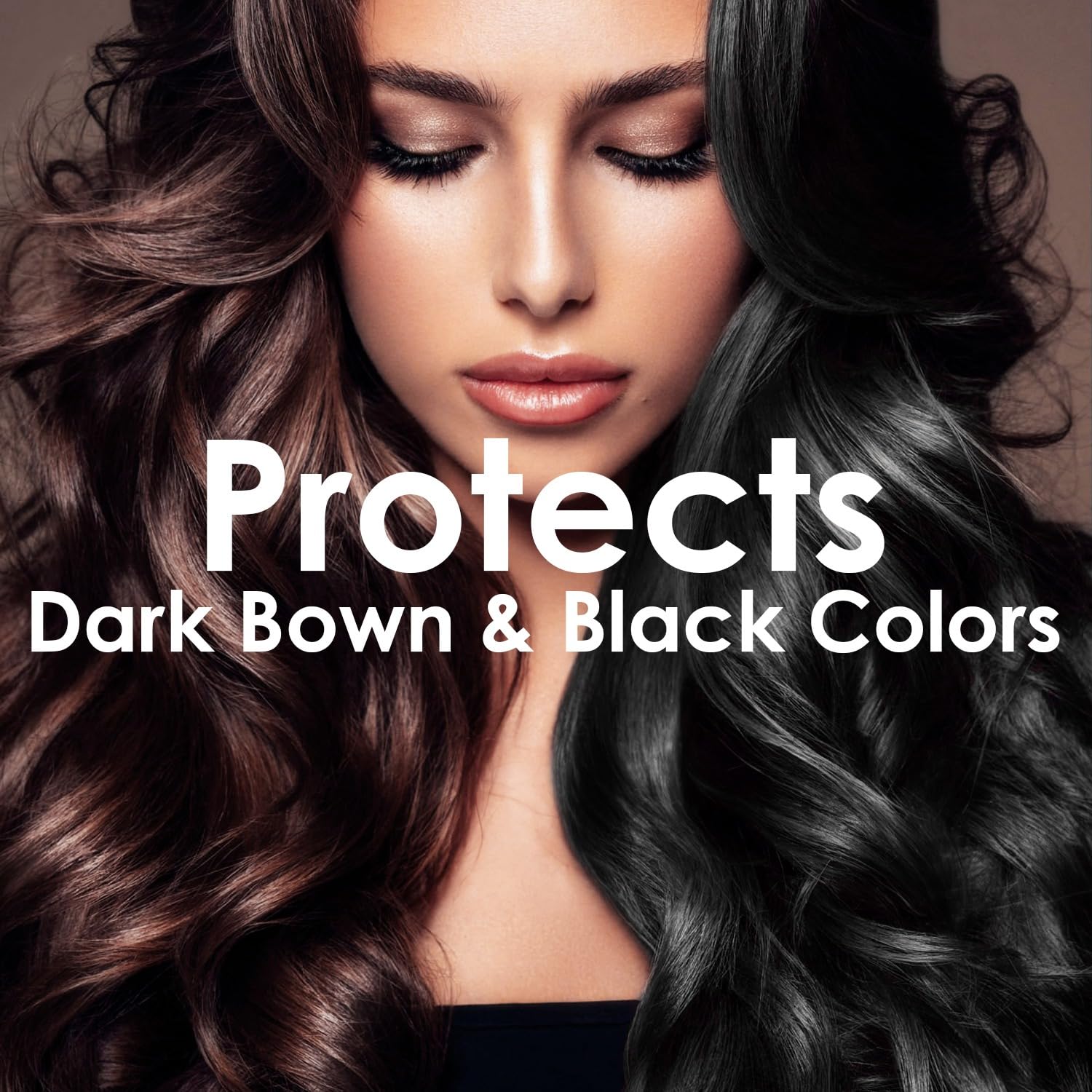 OURO Color-Enhancing Shampoo – Dark Brown & Black Hair, Neutralizes Yellow, Boosts Shine, Color Protection (8.45 oz)