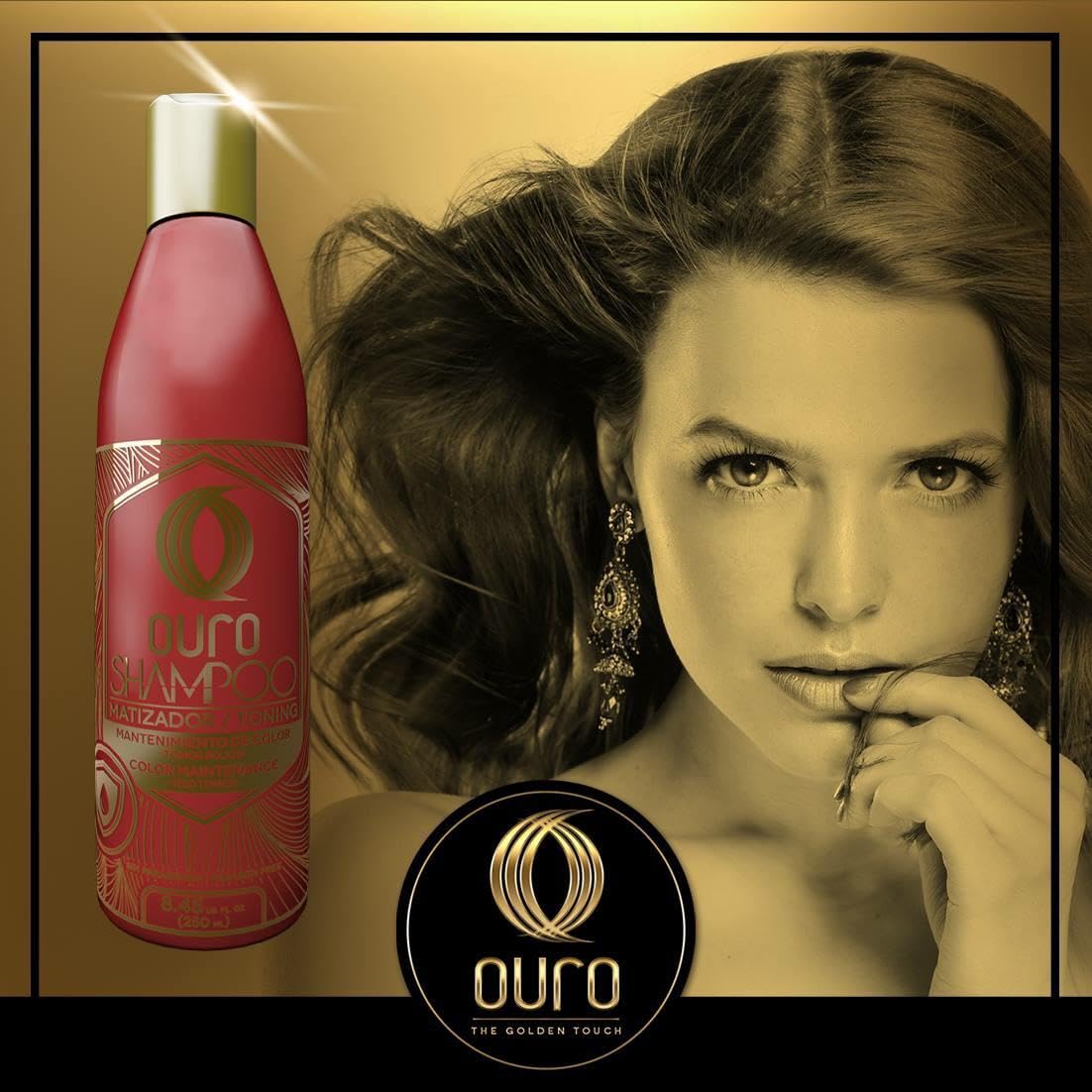 OURO Red Toning Shampoo – Red Color Maintenance (8.45 oz)