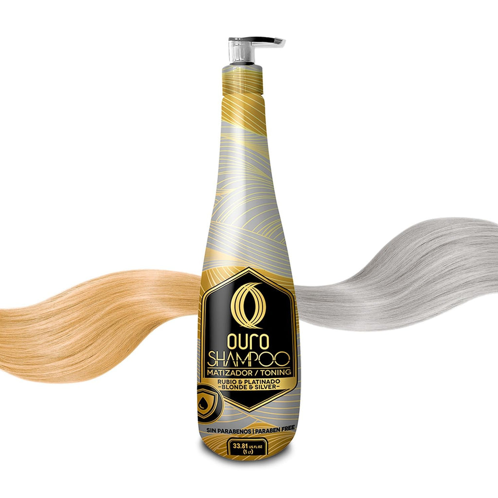 OURO Shampoo Toning Nuance Blonde Silver Hair Treatment | 33.8 oz / 1000 ml