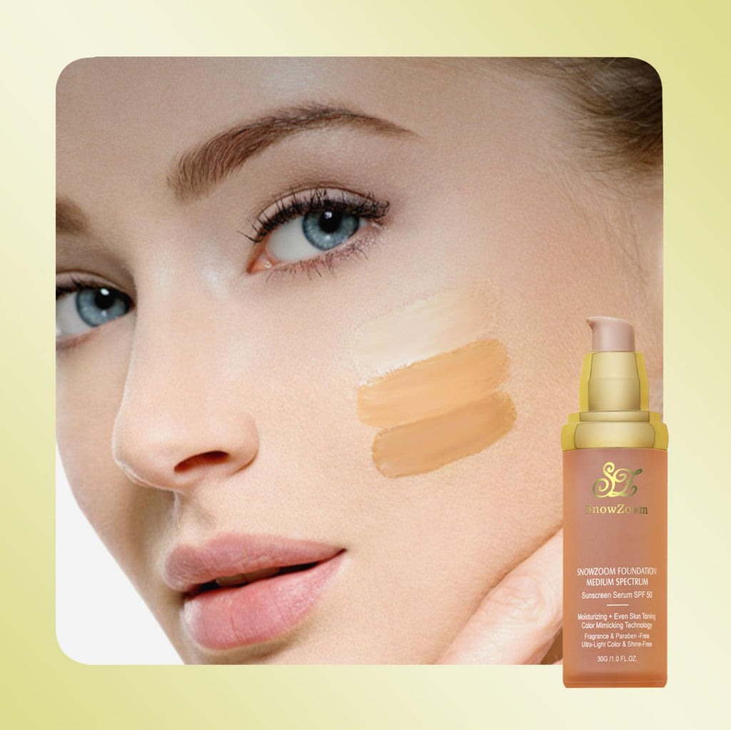 OUSHANG 4-in-1 Color-Changing Foundation – Hydrating Medium/Light Coverage with SPF 53+ | Longwear, Waterproof