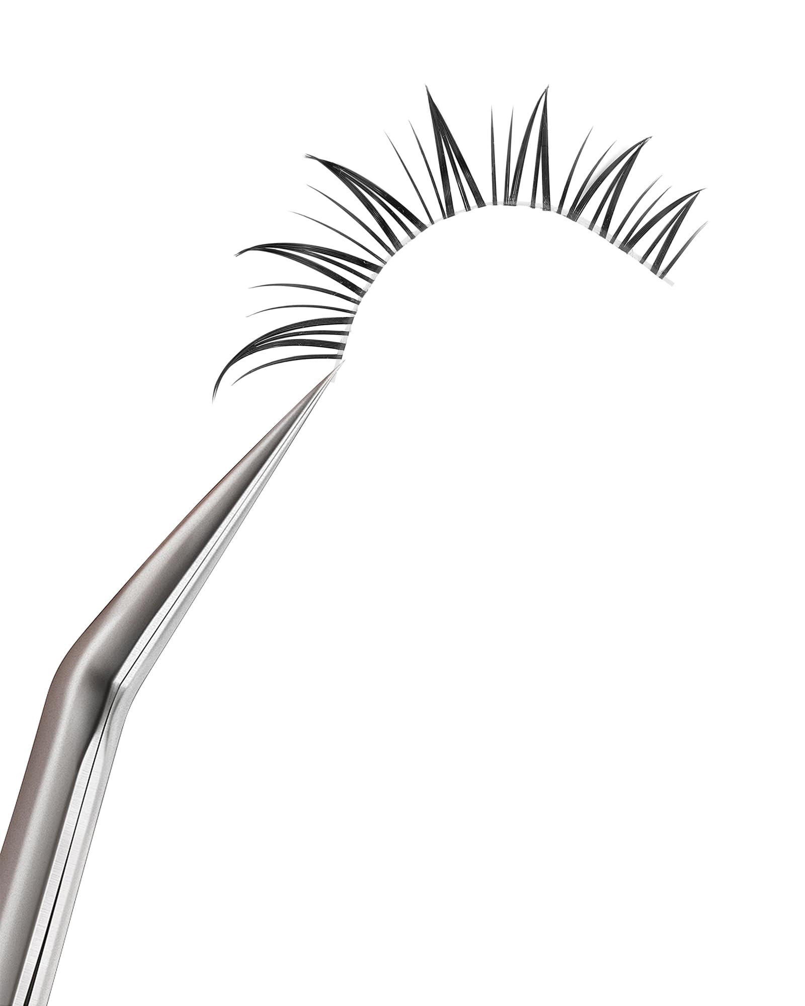 outopen 10 Pairs Fox Eye Manga Lashes – Natural Look, Clear Band, Asian Doll Style