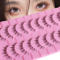 outopen Manga Lashes – Natural Look False Eyelashes, Clear Band, Anime Cosplay Lashes