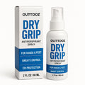 OUTTDOZ DryGrip Antiperspirant Spray for Hands & Feet – Extra Strength Sweat Control (15% Aluminum Chloride) for Climbing, Gymnastics, Weightlifting, Dance & Sports