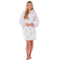 Daisy Dreamer Penguin Hooded Blanket Oversized Sherpa Fur Lining Ultra Soft Plush Flannel