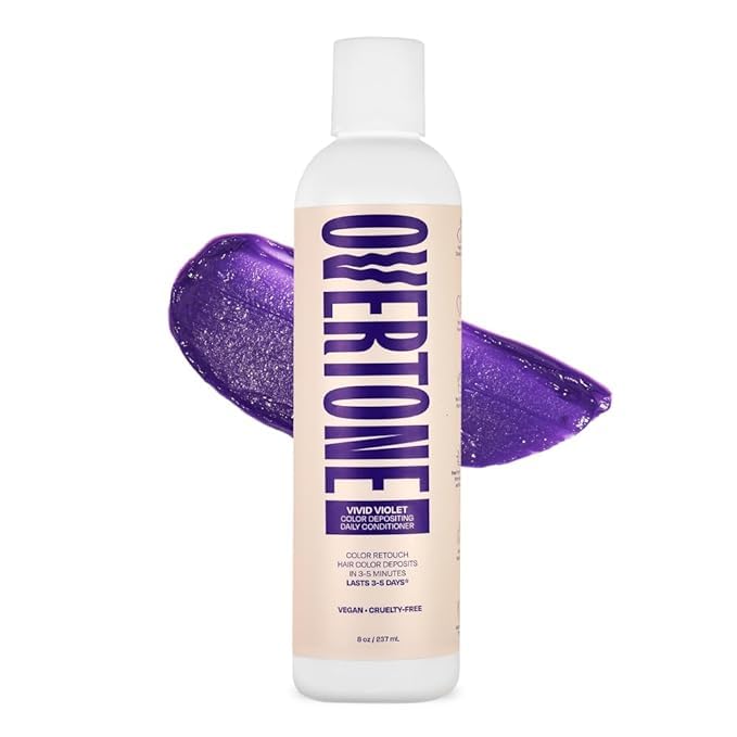 Overtone Daily Color Depositing Conditioner – Vivid Violet (8oz)