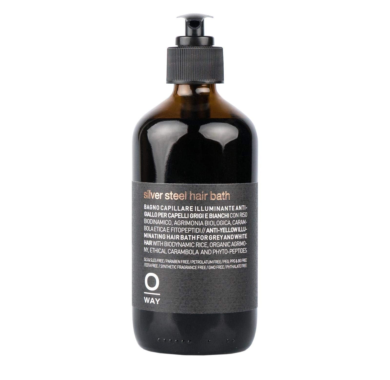 OWAY Silver Steel Hair Bath Shampoo 8 oz – Lightweight Cleanse