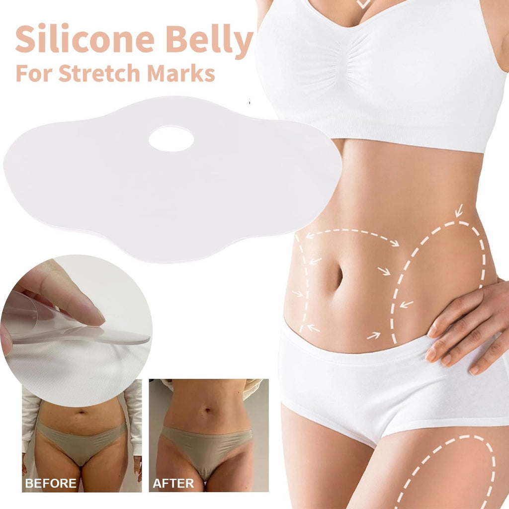 OWILIWO Silicone Belly Patches – Reusable Patch for Stretch Marks & Wrinkles (2pcs)
