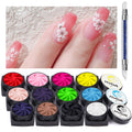Ownest 12 Colors Sculpture Nail Gel Set with Carved Painting Pen – 3D Nail Art & Soak Off UV