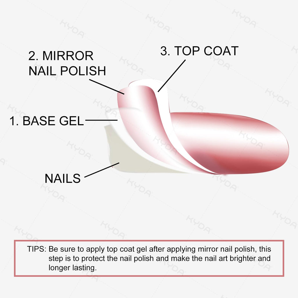 Ownest 12-Color Mirror Nail Polish Set | Long-Lasting Glossy Mirror Finish