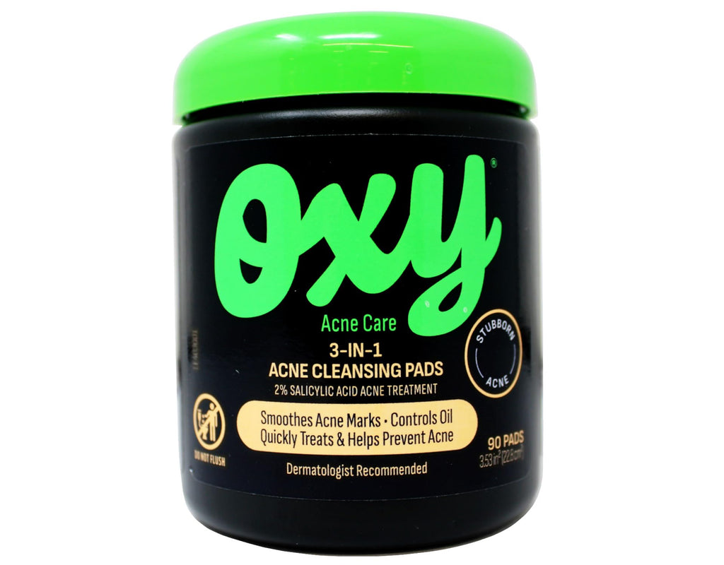 Oxy Acne Care 3-in-1 Cleansing Pads, 2% Salicylic Acid – 450 Pads (Pack of 5)