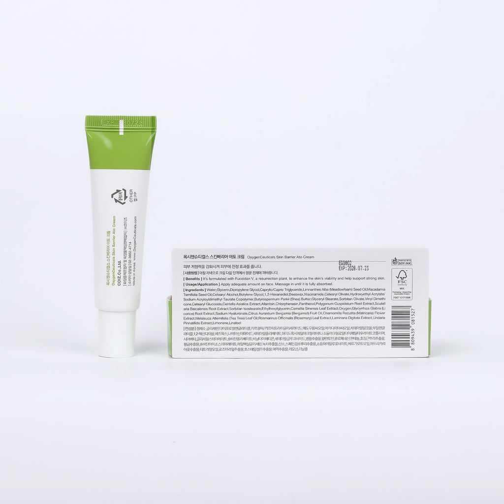 OxygenCeuticals Skin Barrier Ato Cream – Fucoidan V, Shea Butter & Centella Asiatica | 0.67 fl oz