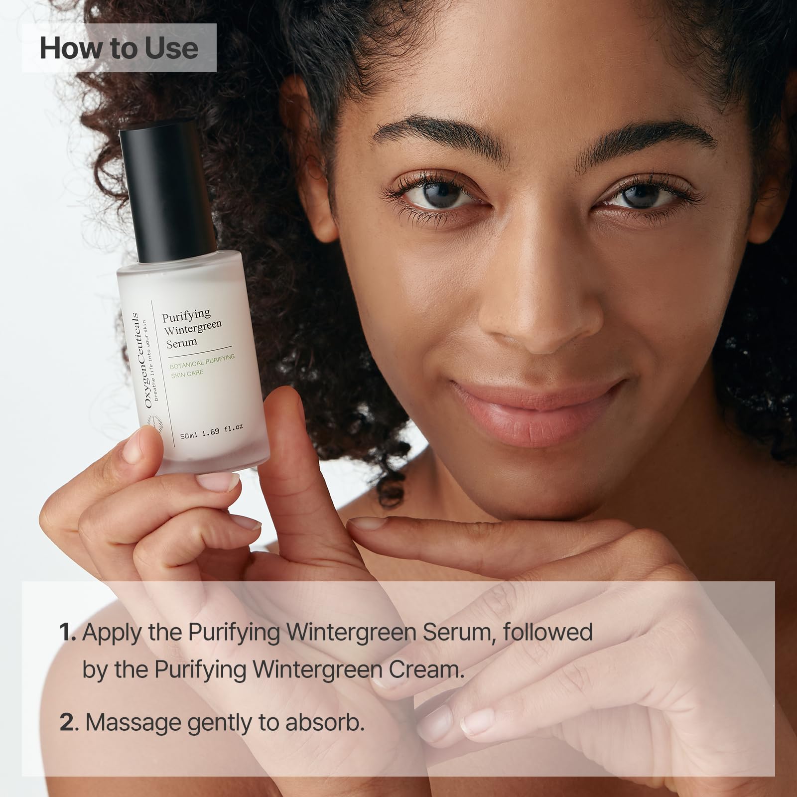OxygenCeuticals Purifying Kit – Two-Step Acne Treatment Kit, Serum & Moisturizer with Centella & Wintergreen Extract