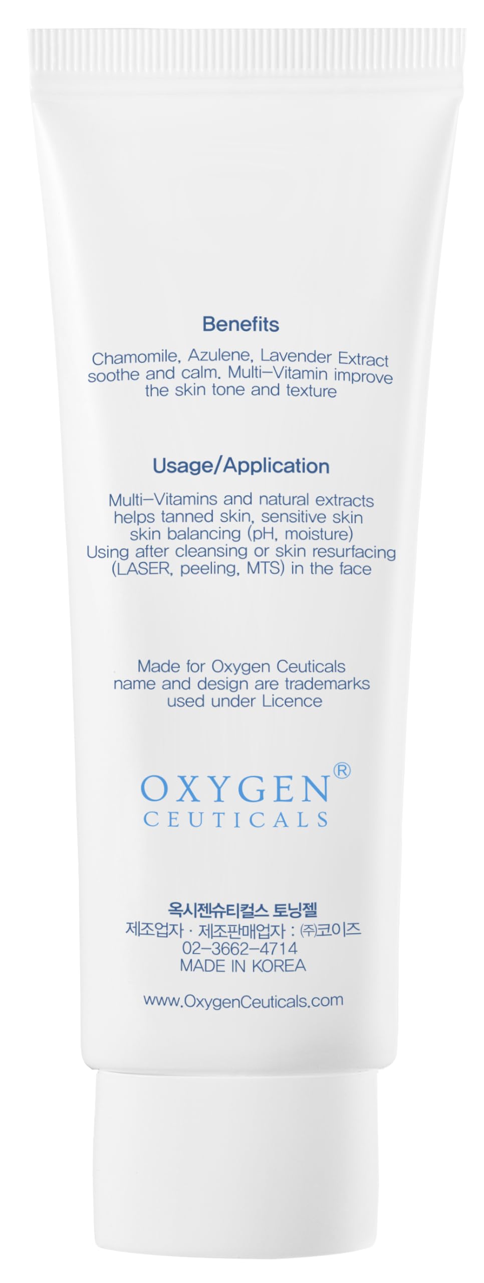 OxygenCeuticals Toning Gel – Hydrating Gel Toner with Centella, Licorice Root & Adenosine (1.69 fl oz / 50 ml)