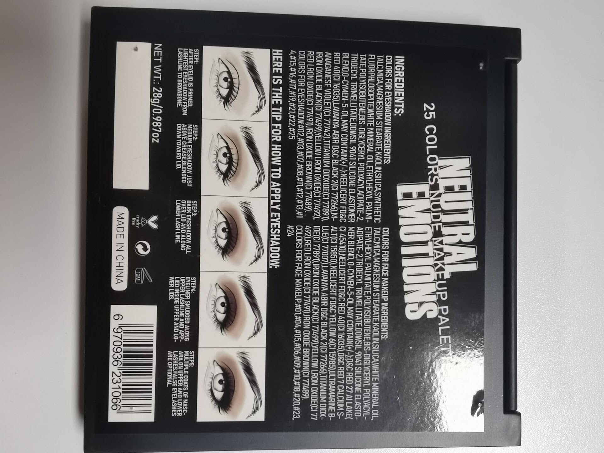 oygcee Nude Neutral Eyeshadow Palette – 25 Warm Shades, Long-Wear