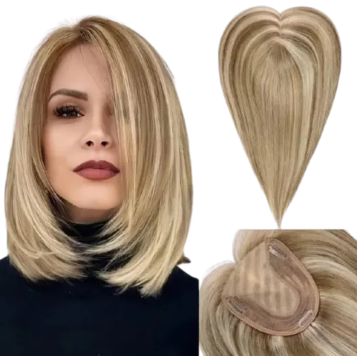 100% Remy Blonde Hair Toppers