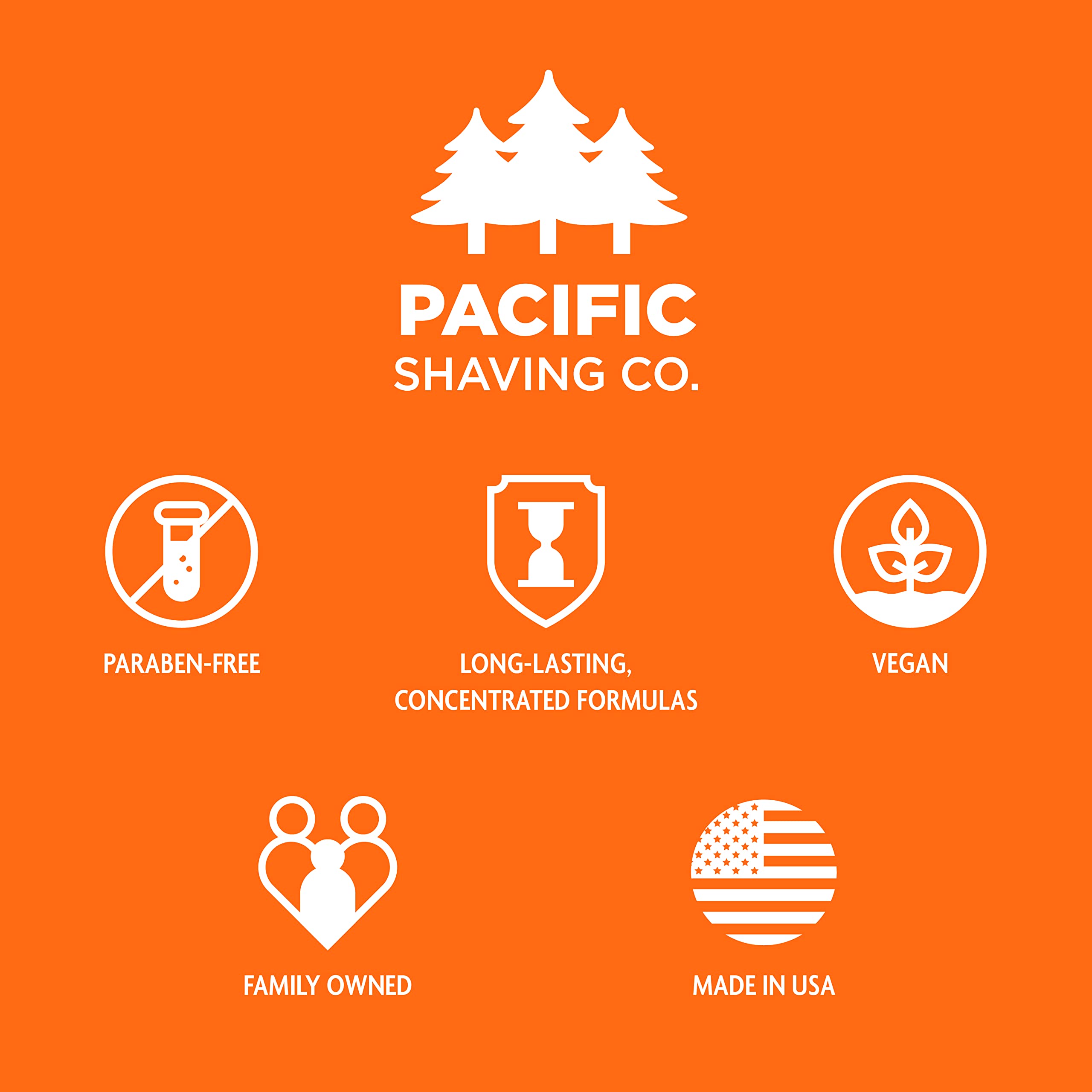 Pacific Shaving Company Natural Shaving Cream – Shea Butter + Vitamin E for Hydrated Sensitive Skin (7 oz, 3 Pack)
