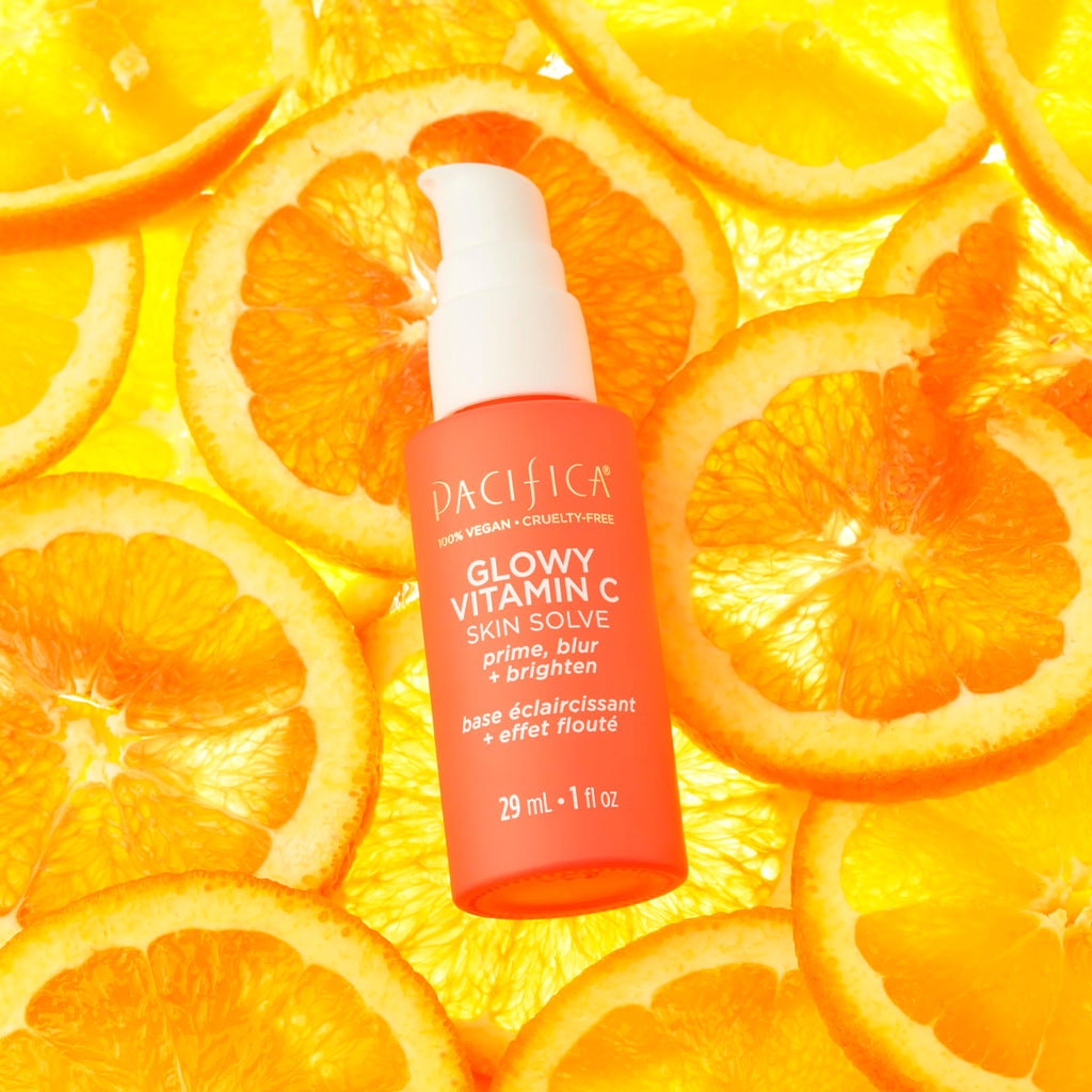Pacifica Glowy Vitamin C Skin Solve Primer – Brightening Vitamin C Primer with Kakadu Plum & Squalane | Vegan & Cruelty-Free