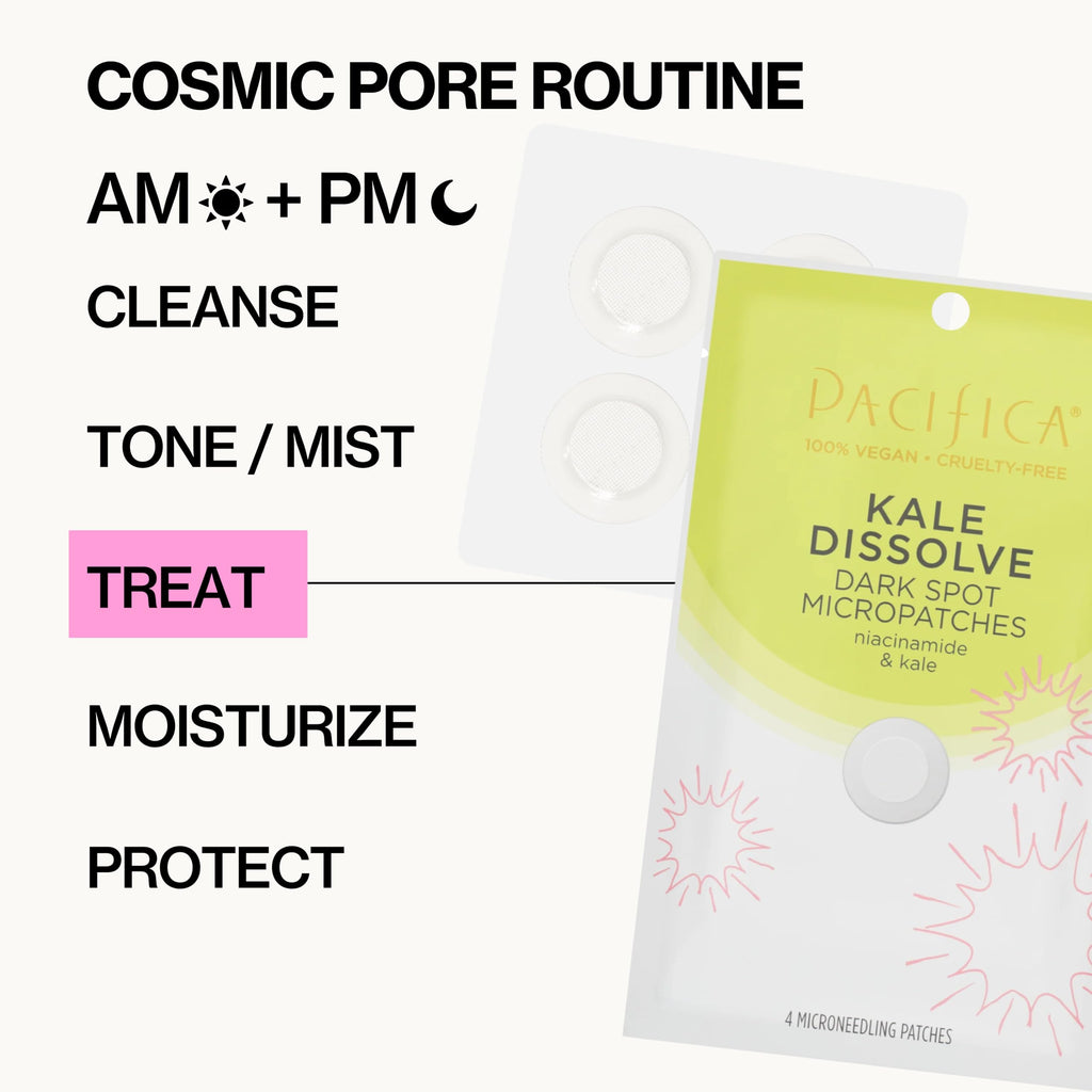 Pacifica Dark Spot Dissolving Micropatches 12-Pack – Niacinamide Tranexamic Kale