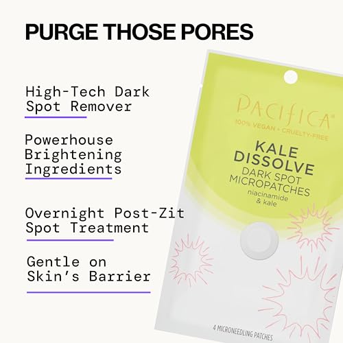 Pacifica Dark Spot Dissolving Micropatches 12-Pack – Niacinamide Tranexamic Kale