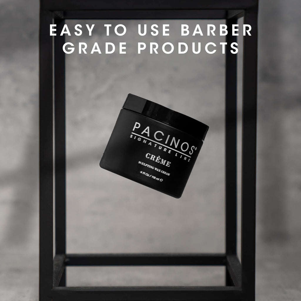 Pacinos Creme Hair Sculpting Wax Cream – Water-Soluble Medium Hold & Natural Shine