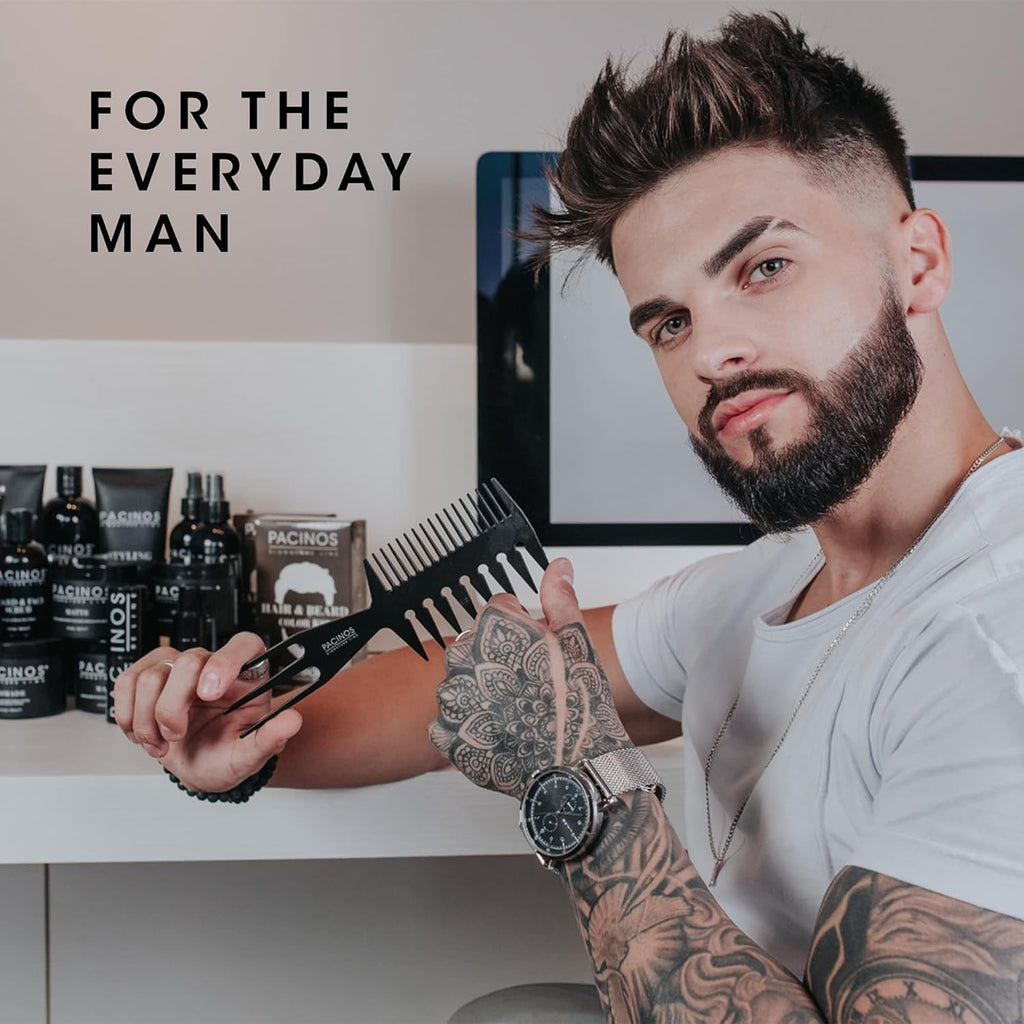Pacinos Hair Fiber Kit | Conceal Thinning Hair Instantly with Fiber Hold Spray - Dark Brown