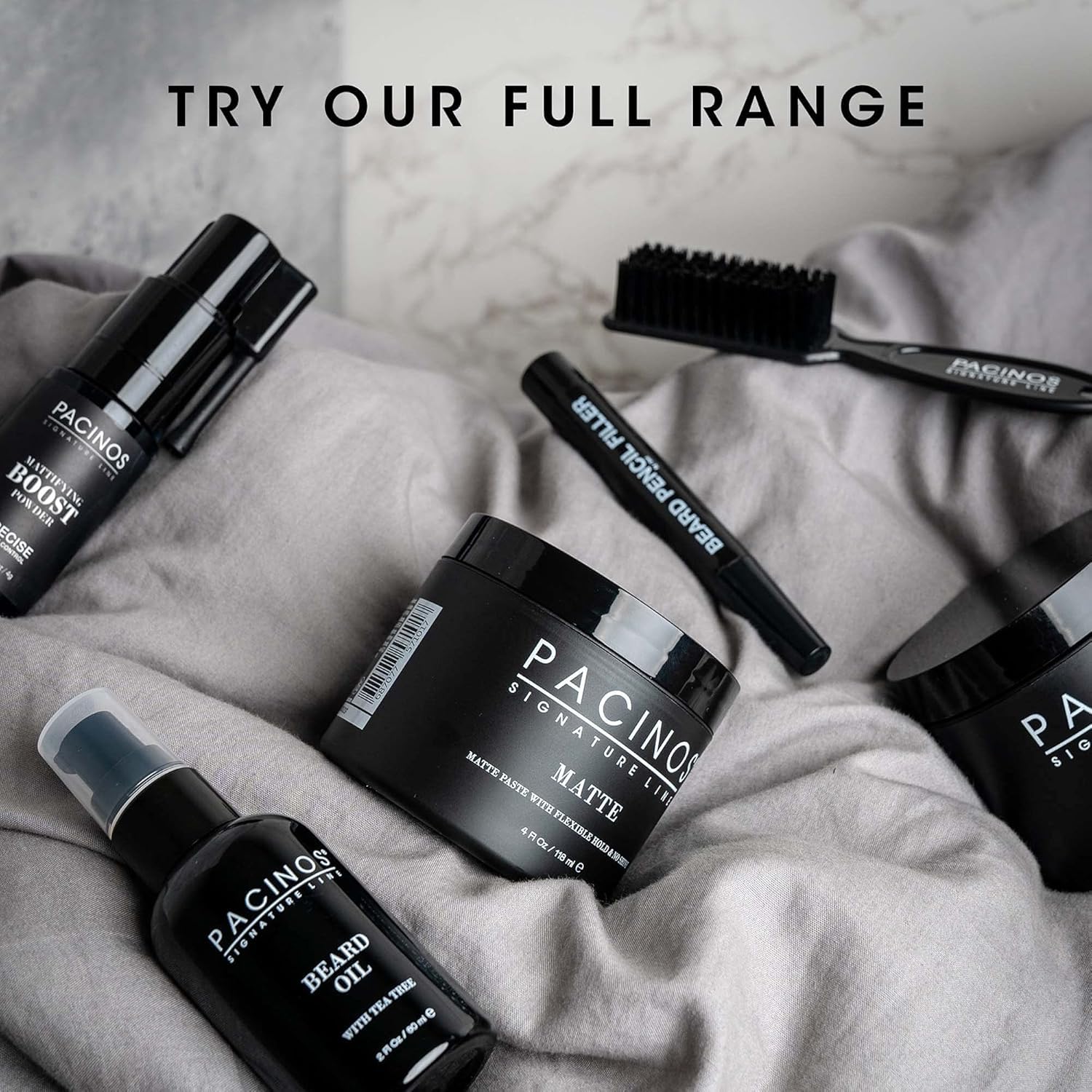 Pacinos Hair Fiber Kit | Conceal Thinning Hair Instantly with Fiber Hold Spray - Dark Brown