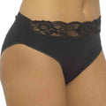 Daisy Dreamer Pack Of 10 Cotton Rich Lace Brief Knickers For Women With Stretch Waistband