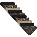 Daisy Dreamer Women's 10 Pack Animal Print Briefs Zebra Leopard Cotton Low Rise Knickers