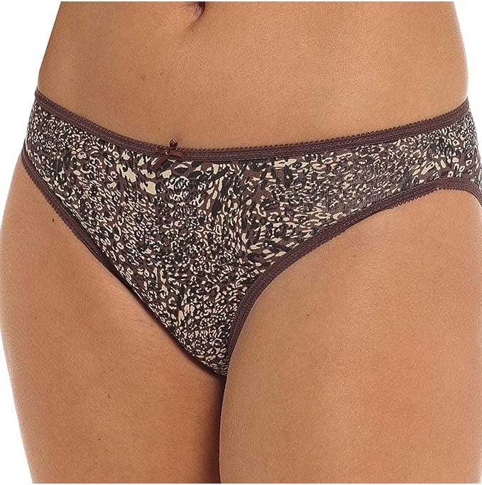 Daisy Dreamer Women's 10 Pack Animal Print Briefs Zebra Leopard Cotton Low Rise Knickers