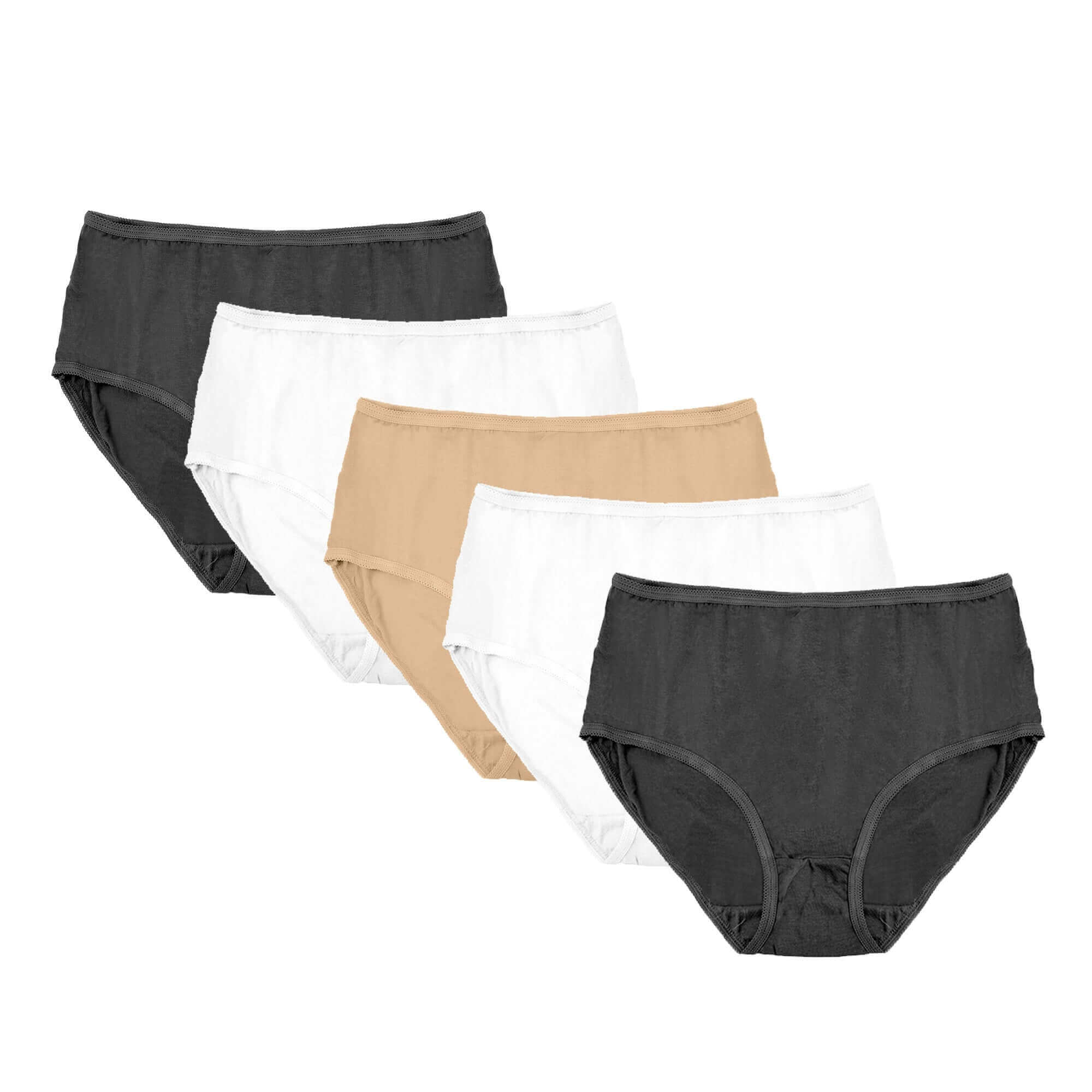 Daisy Dreamer Pack Of 10 Womens Midi Briefs Cotton Breathable Assorted Styles Comfortable