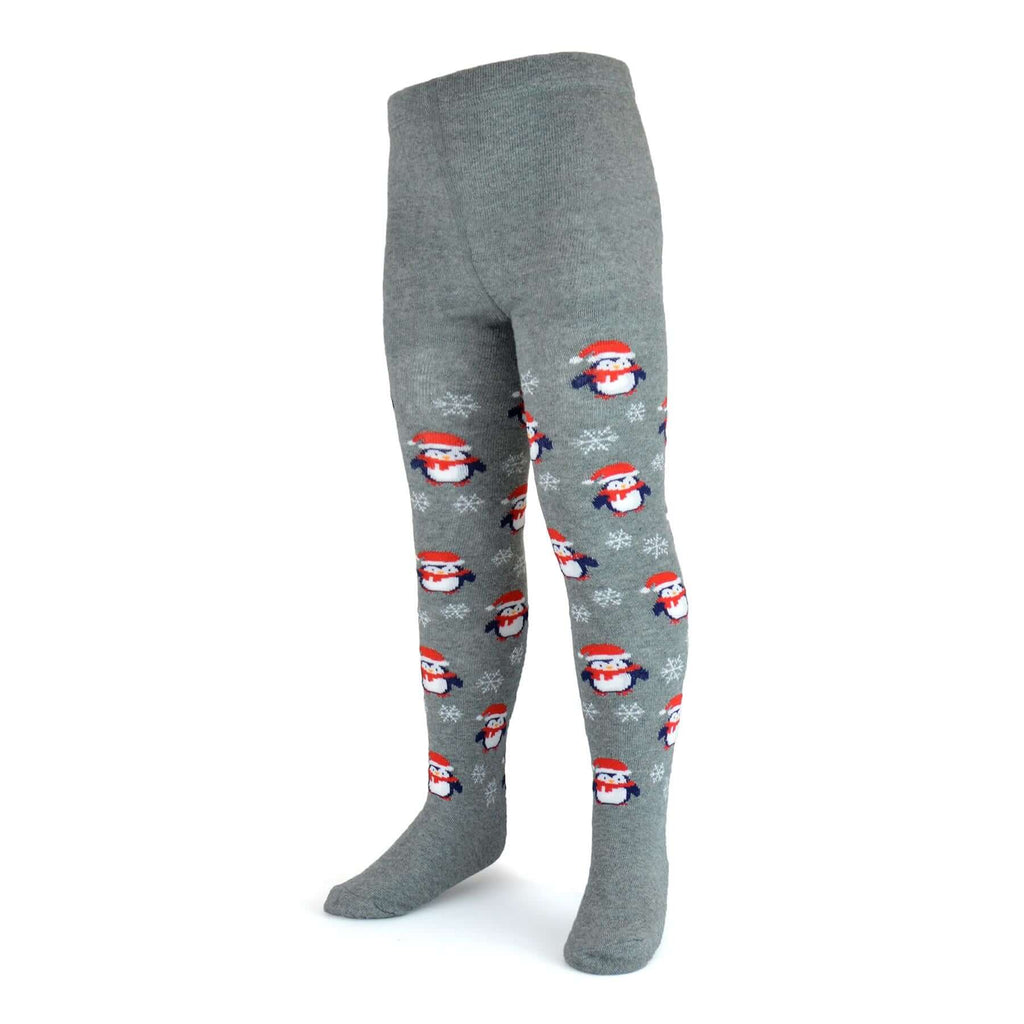 Sock Stack Girls Christmas Tights Pack Of 2 Cotton Rich Soft Durable For Kids Sized