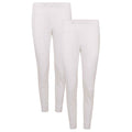 Daisy Dreamer Womens Thermal Pants 2 Pack Cotton Rich Insulating Yarn Ribbed Comfort Fit