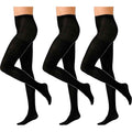 Heatwave Thermalwear Womens Thermal Tights Pack Of 3 Black 140 Denier Winter Warmth