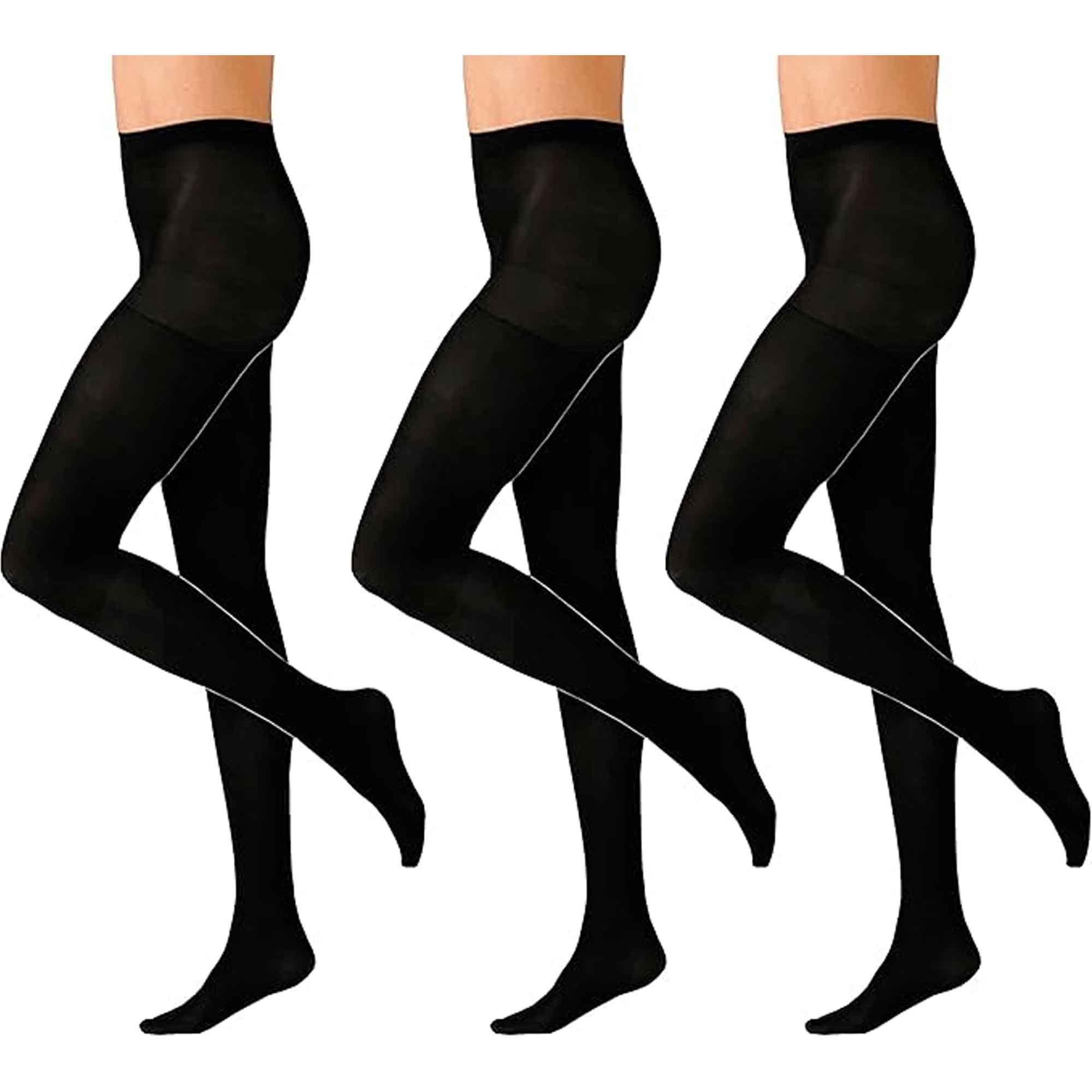 Heatwave Thermalwear Womens Thermal Tights Pack Of 3 Black 140 Denier Winter Warmth