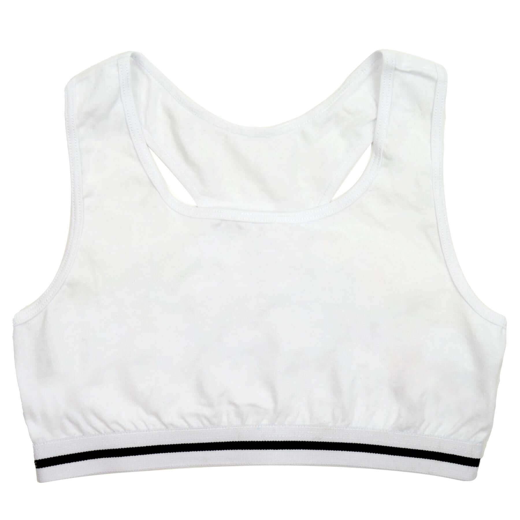 Daisy Dreamer Pack Of 4 Girls Racer Back Seamless Sports Bralettes Crop Top Training Bras