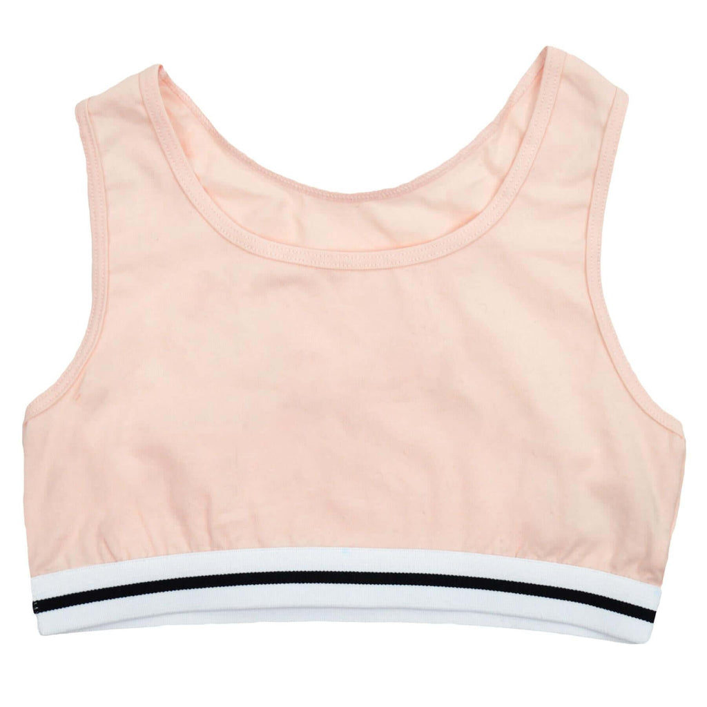 Daisy Dreamer Pack Of 4 Girls Racer Back Seamless Sports Bralettes Crop Top Training Bras