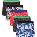 Sock Stack Pack Of 5 Boys Boxer Shorts Cotton Rich Football Army Gamer Designs Elastic