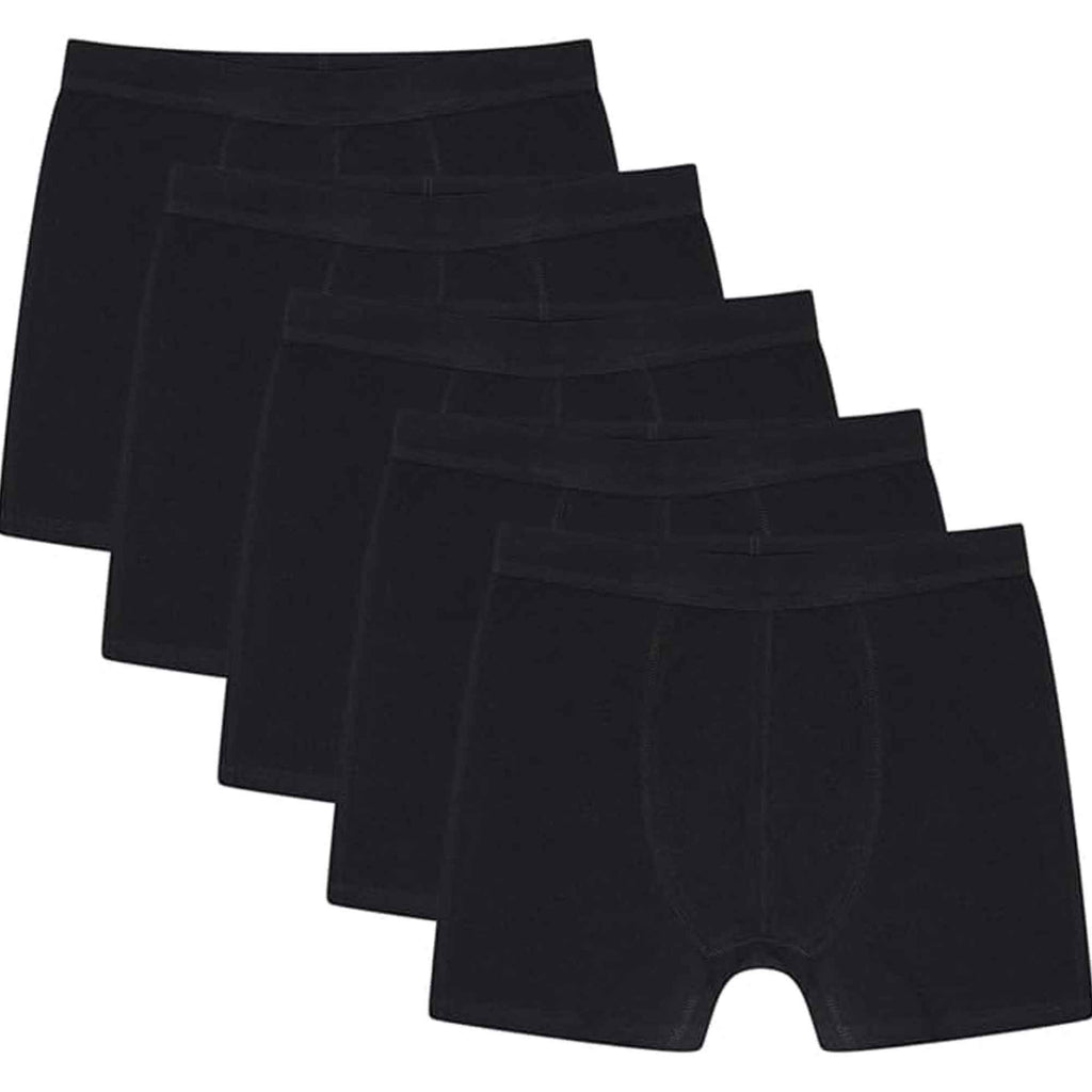 Sock Stack Pack Of 5 Boys Organic Cotton Stretch Boxer Trunks For Kids Ages 5-13