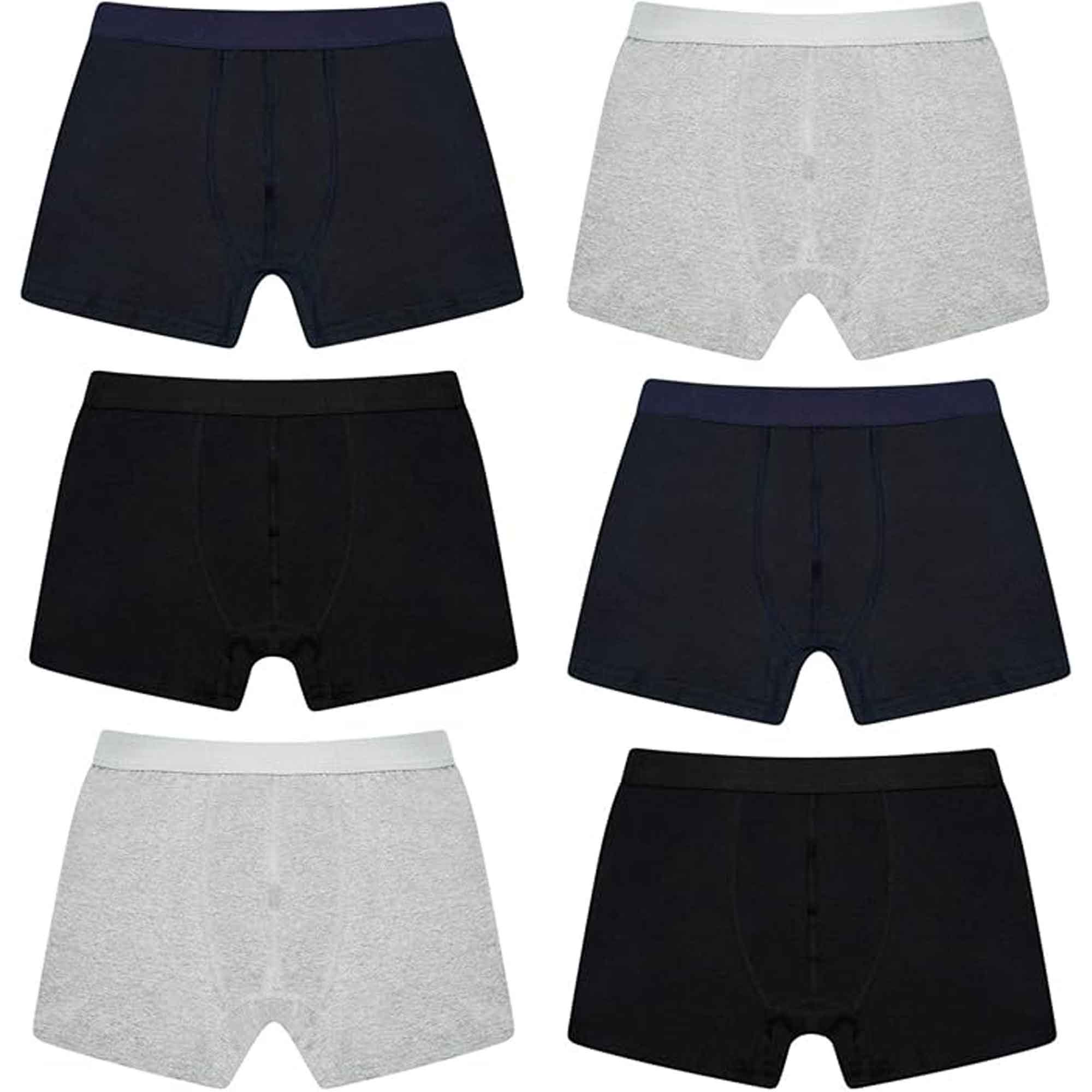 Sock Stack Pack Of 6 Mens Cotton Rich Comfort Fit Boxer Trunks Breathable Stretch