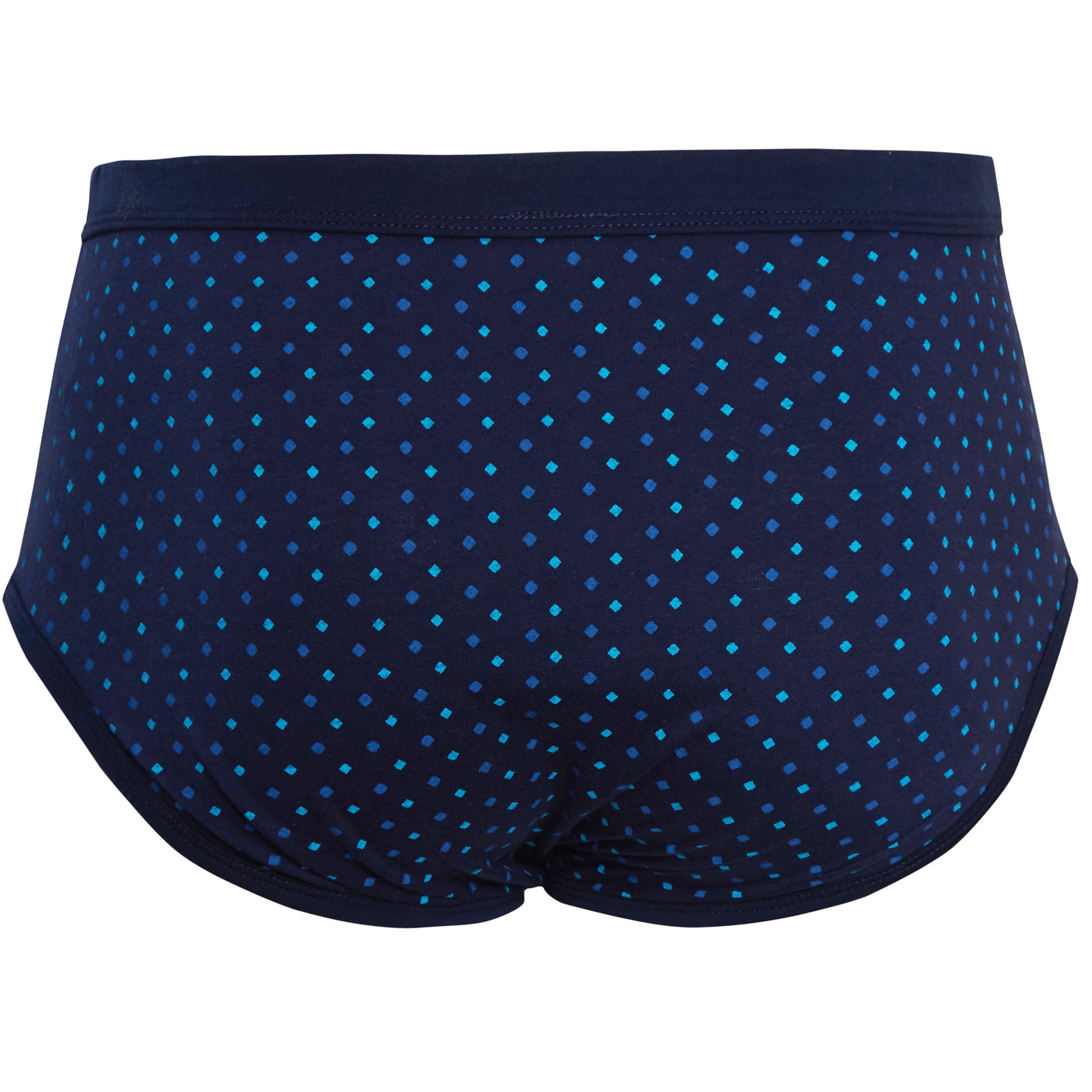 Sock Stack Pack Of 6 Men's Printed Cotton Blend Briefs Classic Fit Underwear Multipack Cotton Rich Comfort Fit